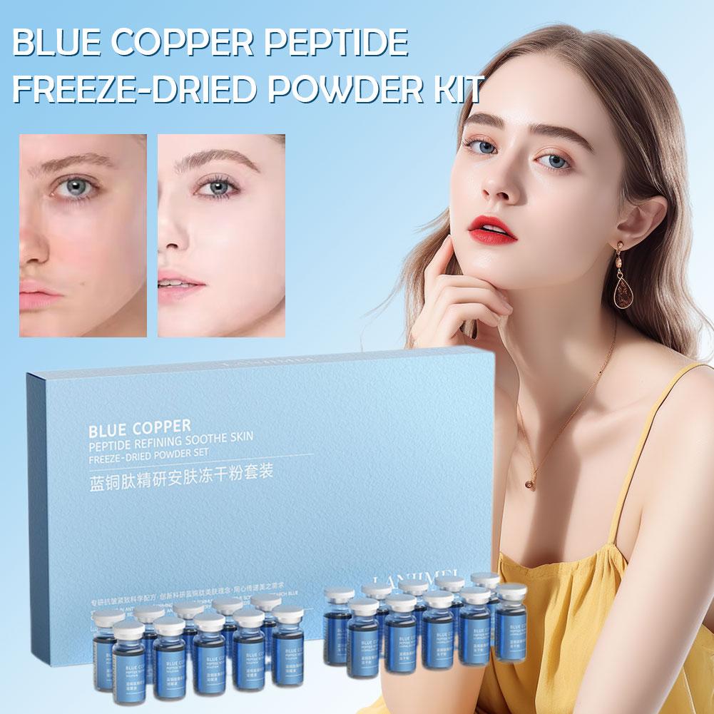 Oligopeptide Wrinkle - 30mg Blaues Kupferpeptid Gefriergetrocknetes Pulver-Set Oligopeptid