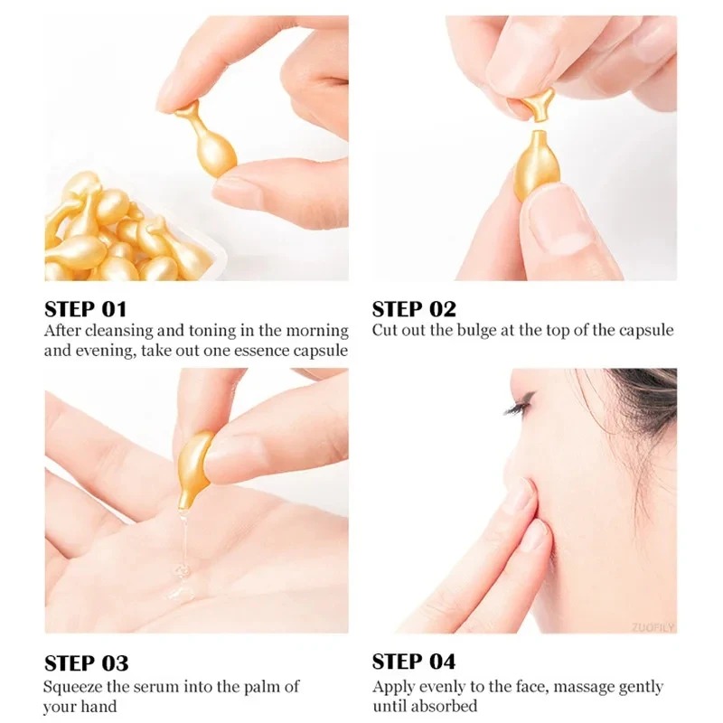 50PCS Gesicht Serum Hyaluronsä – Placenta Extract Serum Bewertung und Preis